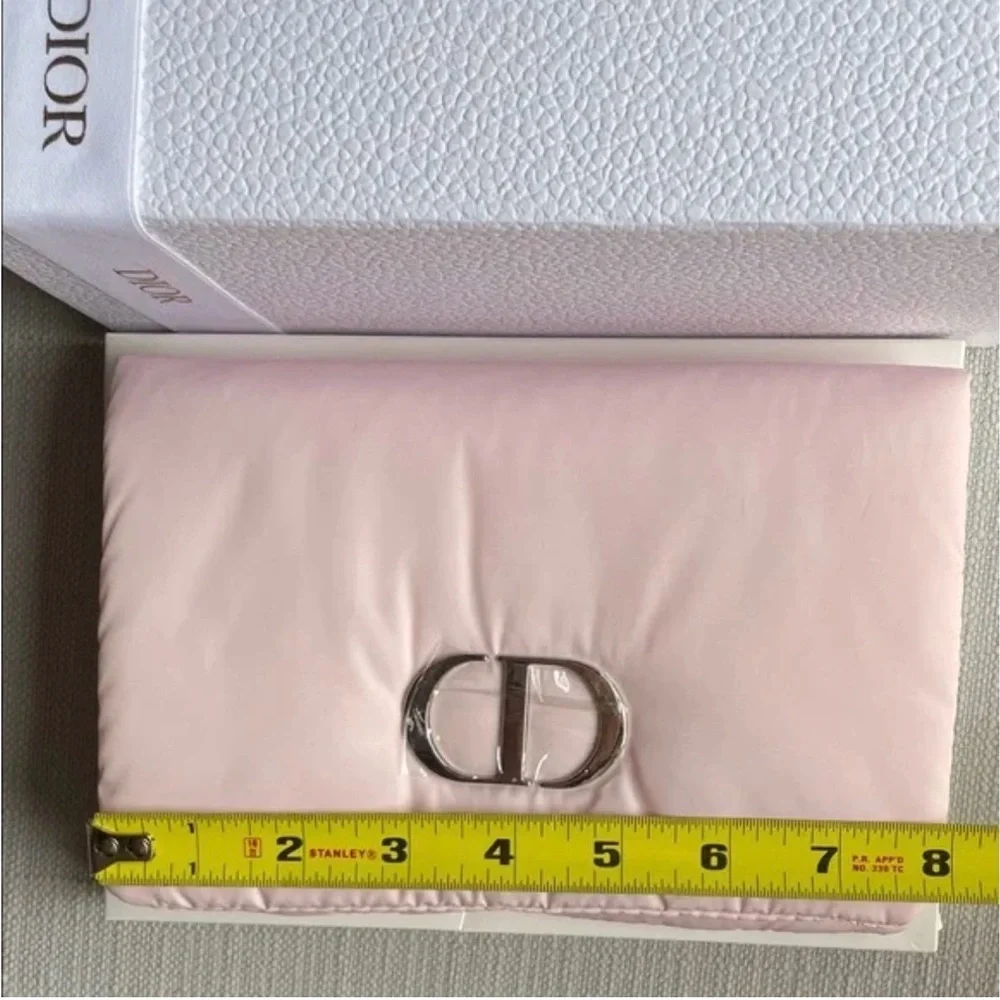 Dior Pink Puffy Cosmetic Bag, NIB 8x 5 - Picture 6 of 8